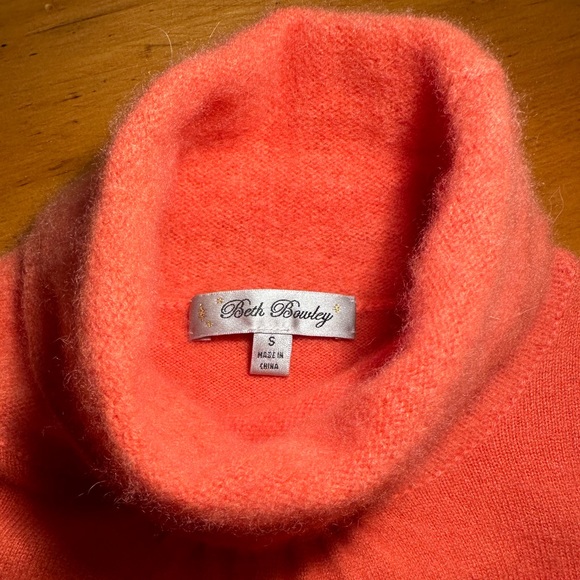 Cashmere Beth Bowley Coral Sweater ~ S - Picture 4 of 11